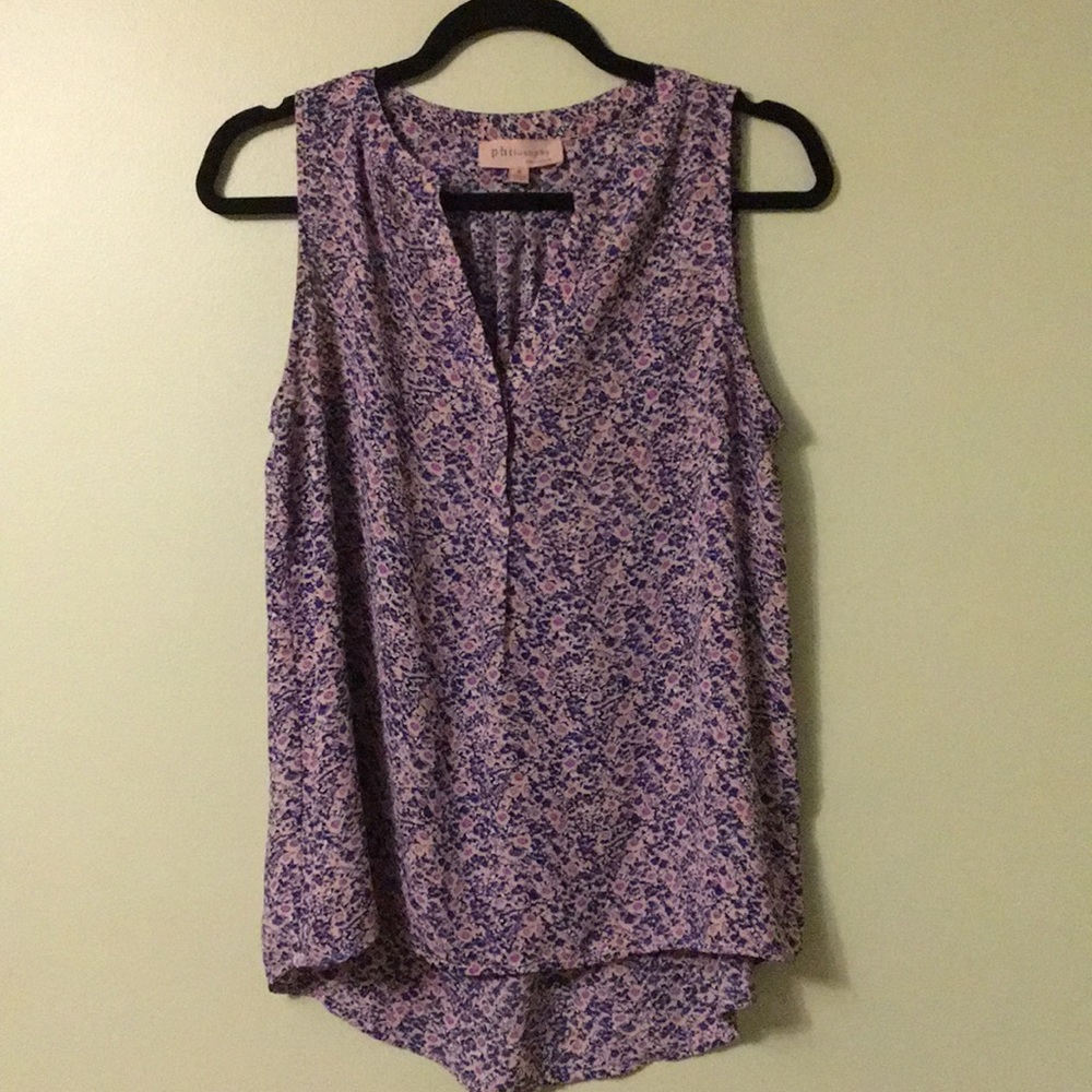 Philosophy Sleeveless Floral Top